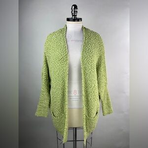 💚 2912. Popcorn Knit Green Cardigan
